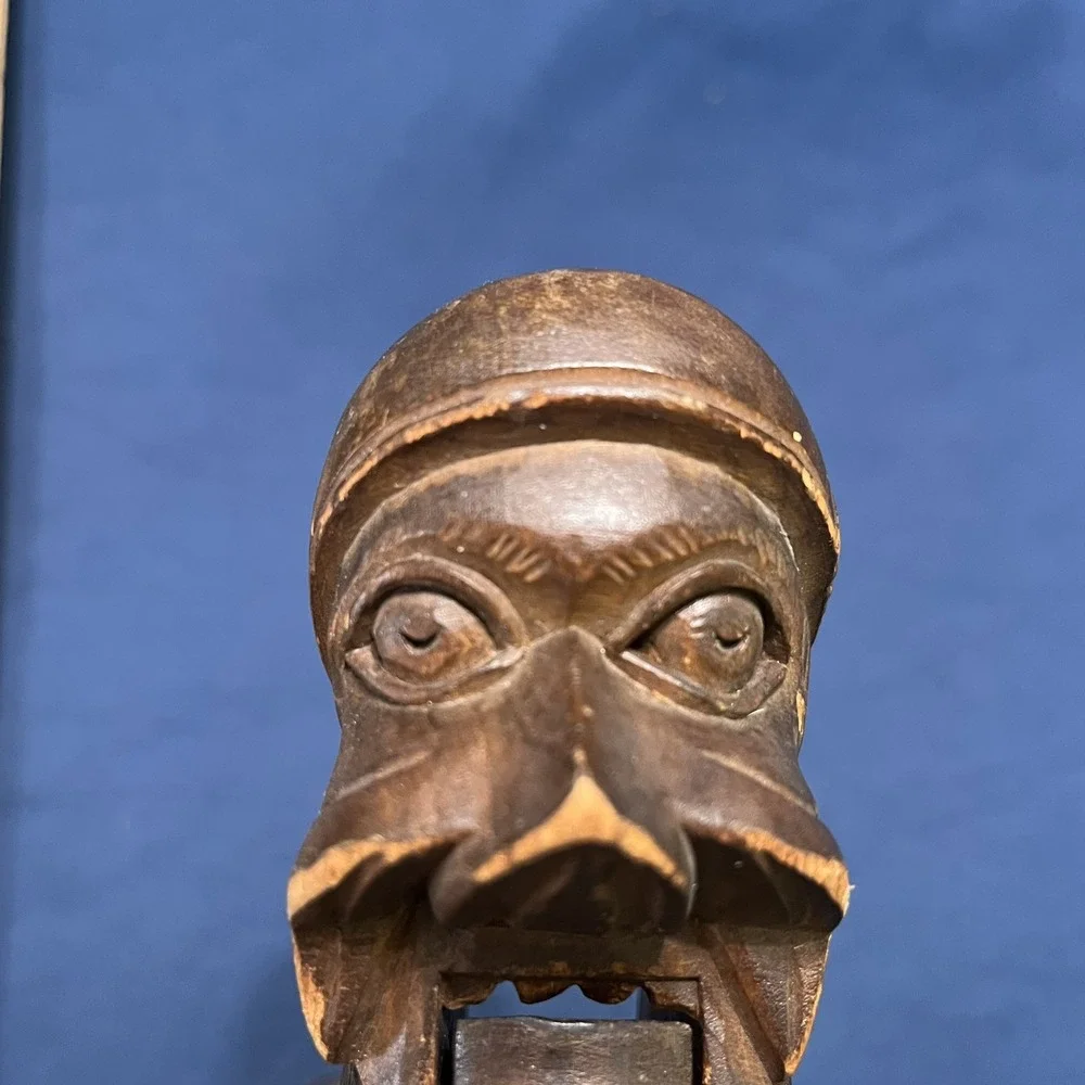 Nutcracker German Black Forest Nutcracker Hand‎ Carved Wood Vintage 9